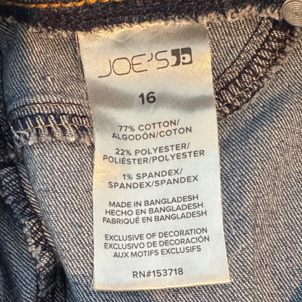 Joe's Jeans Girl’s Skinny Blue Denim Jeggings 16 NWT - Picture 7 of 8